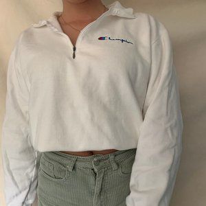 Very Rare! Vintage Champion 1/4 Zip Sweatshirt